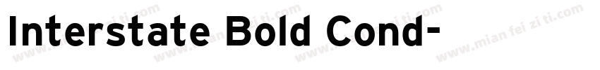 Interstate Bold Cond字体转换